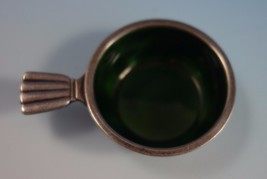 Bernadotte by Georg Jensen Sterling Silver Salt Dip with Green Enamel #9 (#1544) - $355.41