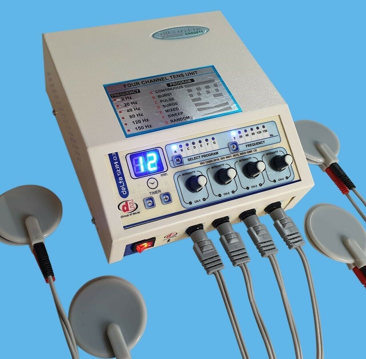 4 Channel TENS Machine-Dyno Stim 03 - Physiotherapy Machines