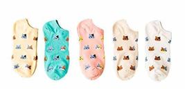 PANDA SUPERSTORE 5 Pairs Installed Female Socks Breathable Cotton Socks Thin Sec