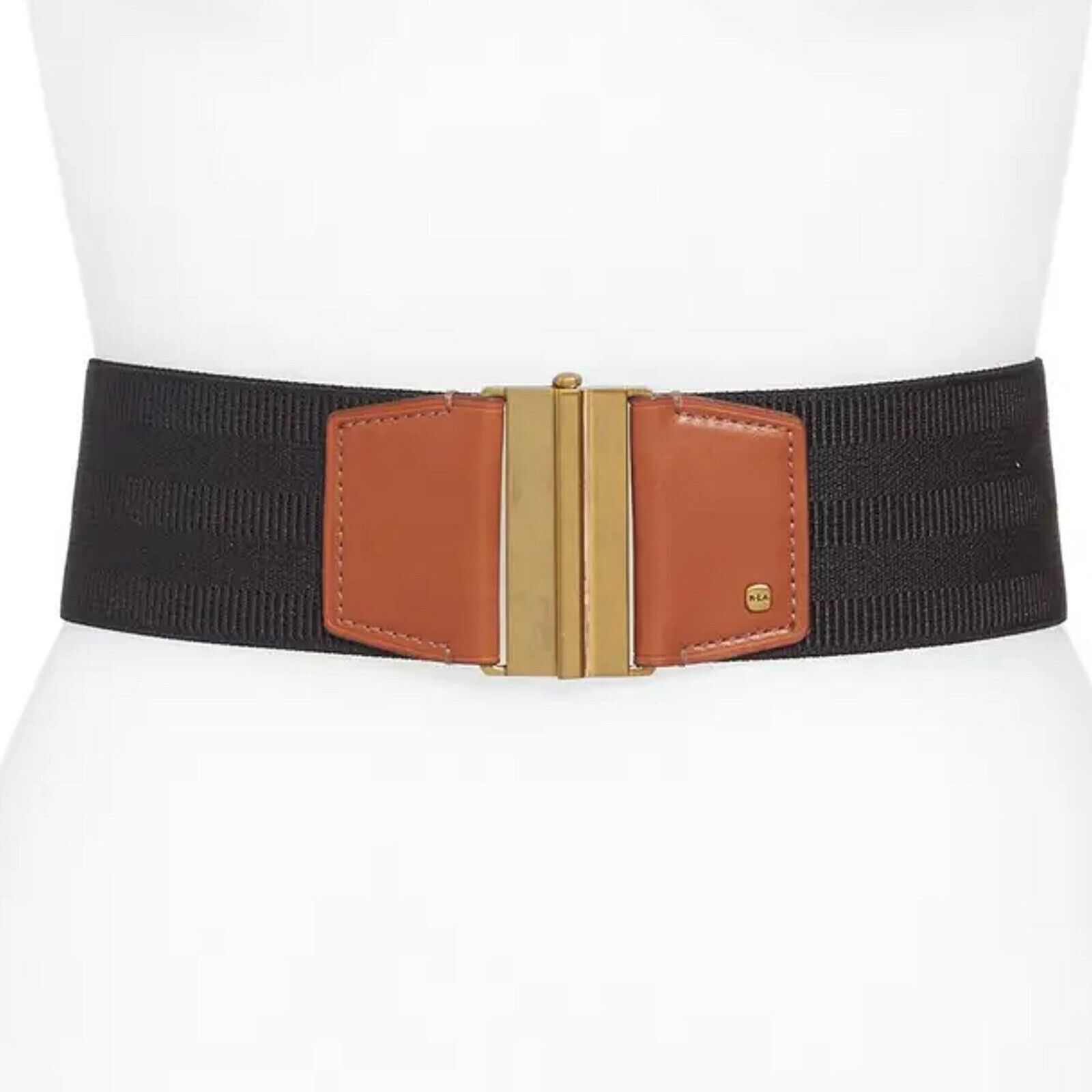 Lauren Ralph Lauren Women's Oval-Logo Reversible Leather Skinny Belt