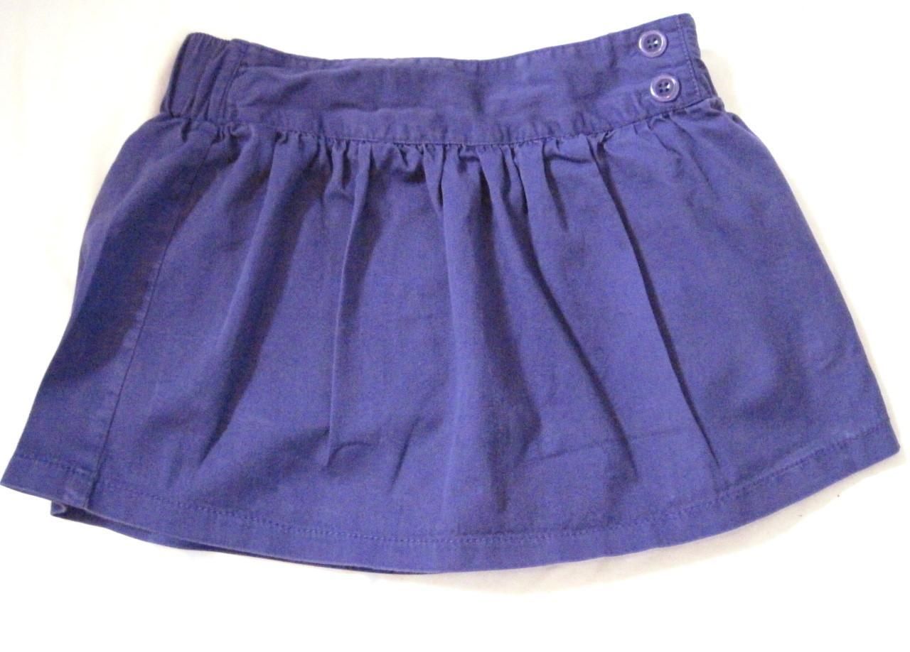 Girls Size  L 10/12 Purple Skort Faded Glory Cotton Blend Elastic Waist - $7.73