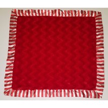 Little Wishes Hobby Lobby Lovey Red White Square Stripes Minky Dot Fleece Satin - $29.41