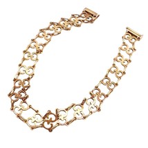Vintage! Authentic Gucci 18k Yellow Gold Logo Bracelet - $4,250.00