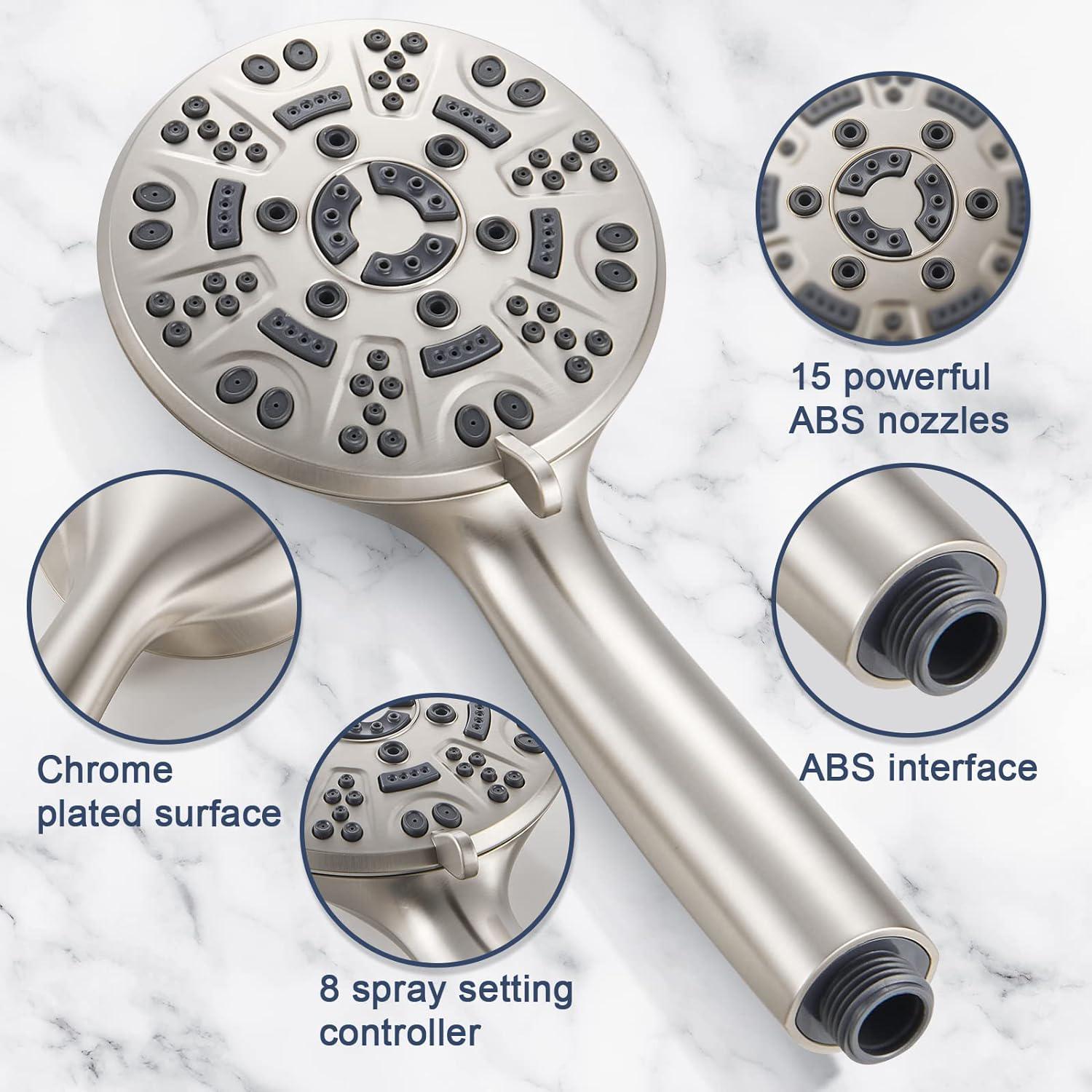 HOPOPRO NBC News Recommended 2 PCS 5 Modes High Pressure Shower