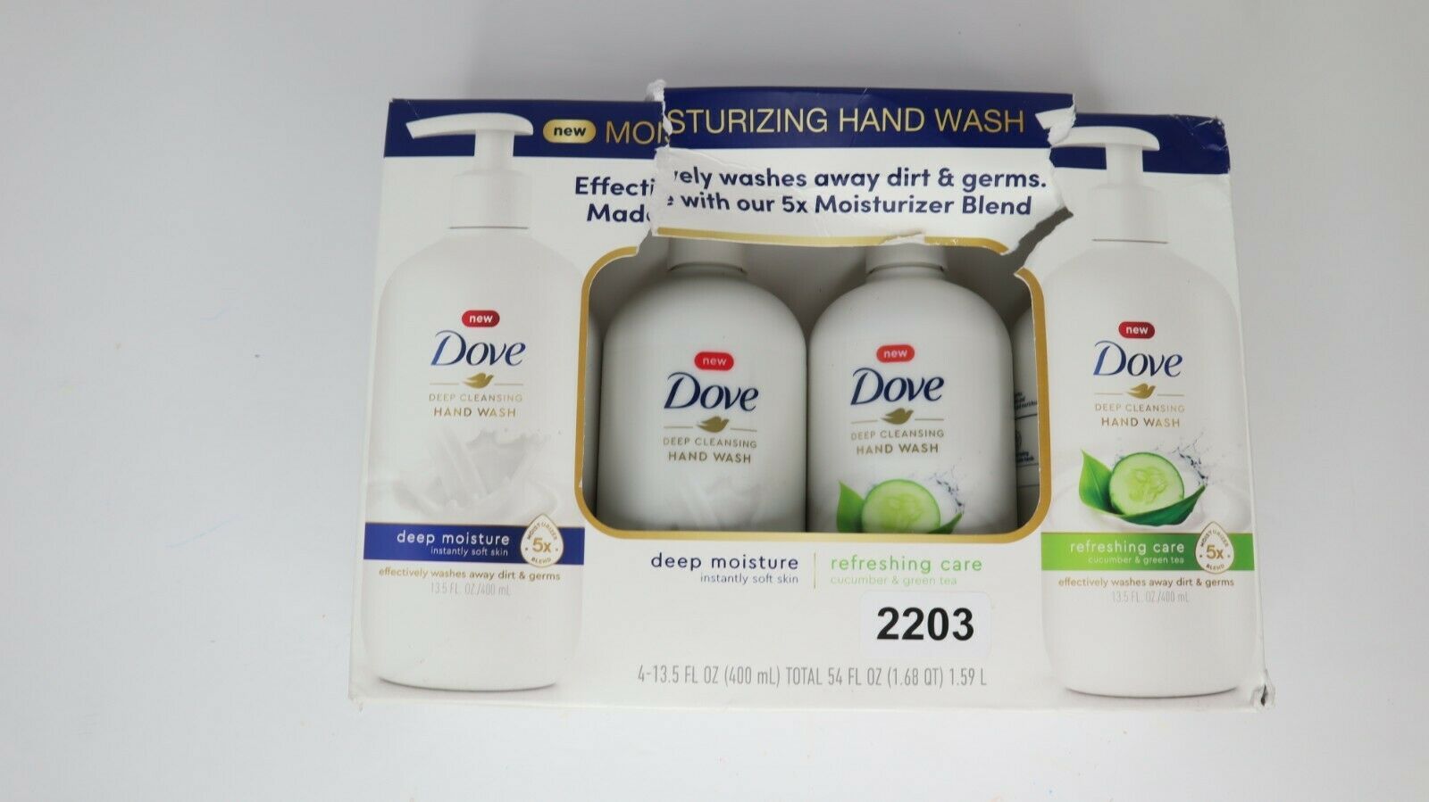 Dove moisturizing hand wash 4 pack refreshing care deep moisture