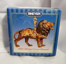 Breyer Horse 2002 Holiday Carrousel Lion Ornament Third in series Retired NIB - $34.00