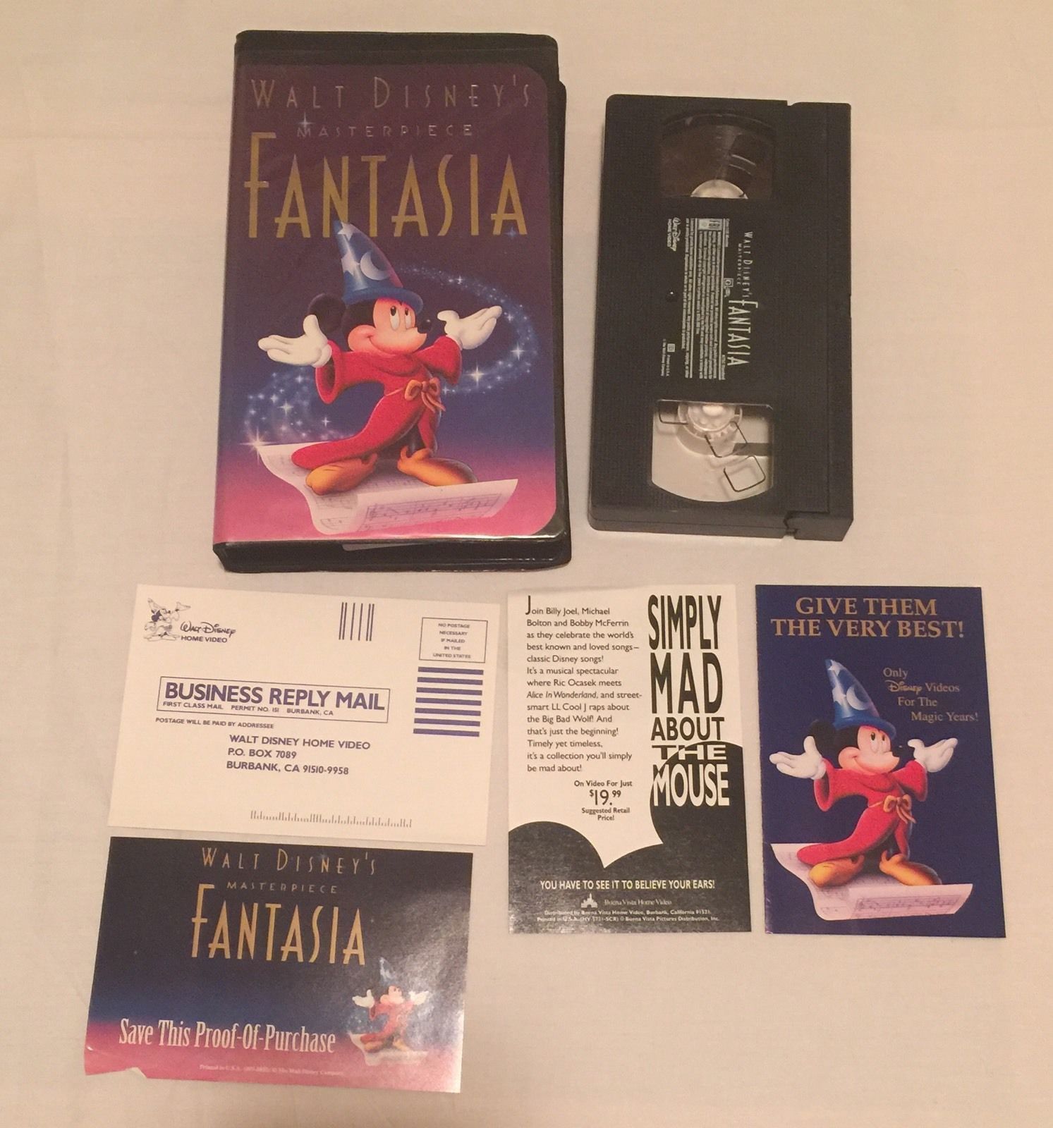 Walt Disney's Masterpiece Fantasia (VHS, and 17 similar items