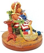 Russ Berrie Ode to America Patriotic Bear Figurine #1772 Resin 6&quot; x 5&quot; - $17.75