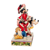 Disney Mickey Mouse & Friends Figurine Jim Shore Christmas 6" High Stone Resin image 3
