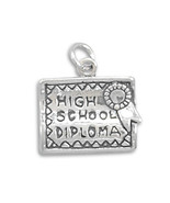 Sterling Silver High School Diploma Charm - $24.95