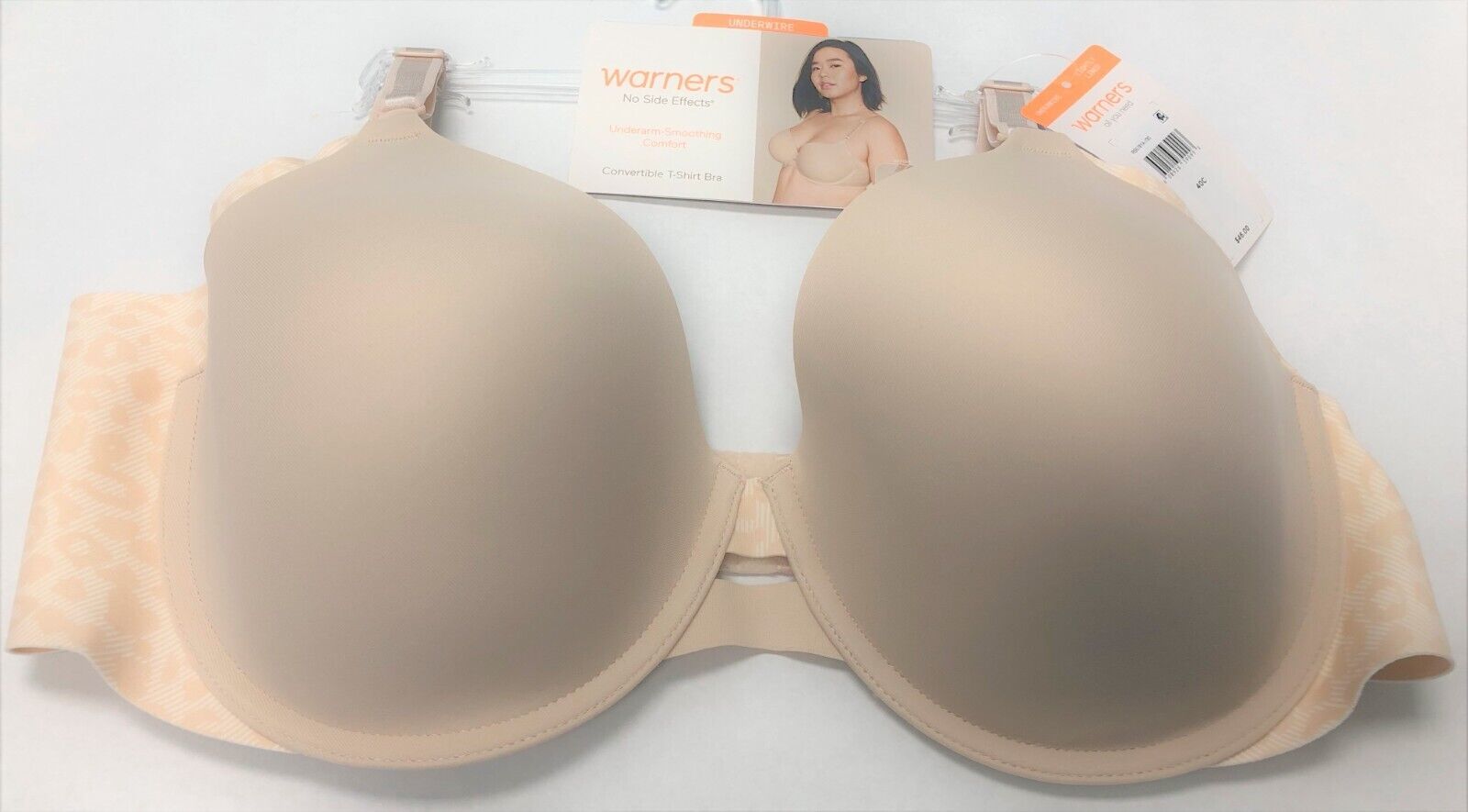 Warner's Bra Wirefree Padded Seamless Cup Shaping Comfort TWO 2 TShirt Bras  4001