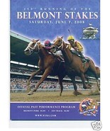 2008 Belmont Stakes Program  -DA Tara -upset  WINNER - $5.00