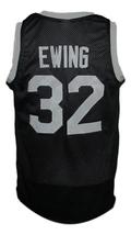 Patrick Ewing Cambridge High School Basketball Jersey New Sewn Black Any Size image 2