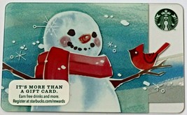 Starbucks 2014 $0 Value Gift Card Snowman Christmas 99 Series New - $6.99