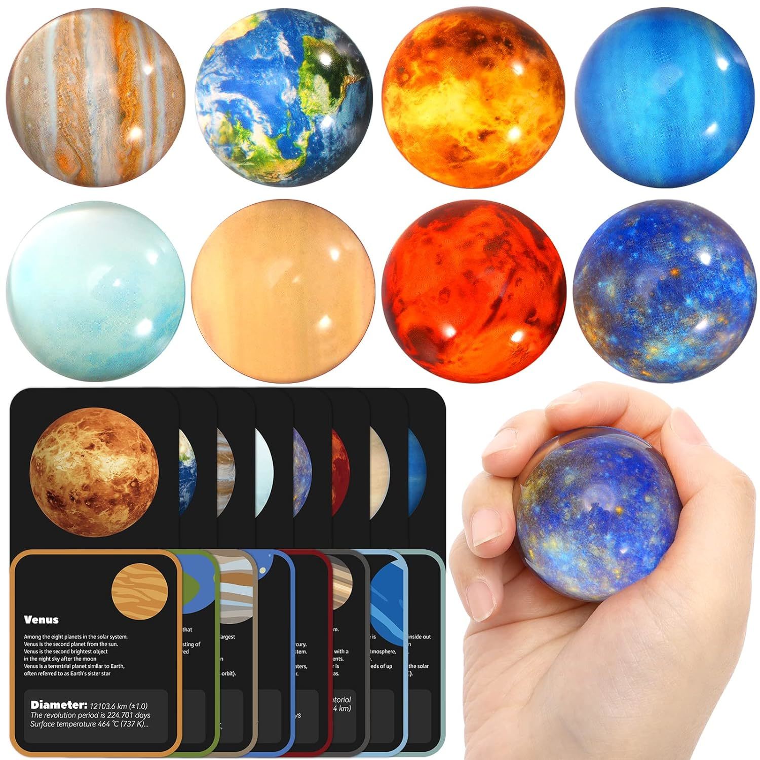 Gemstone Dig Kit, Easter Egg Space Toys for Kids, Dig up 8 Planets