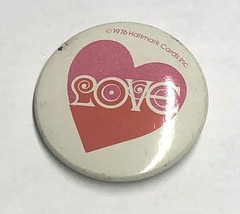 Love Pin Vintage Pin with Heart  1976 Hallmark - $14.99