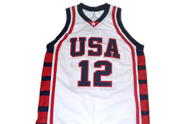Amare Stoudemire #12 Team USA Basketball Jersey White Any Size image 1