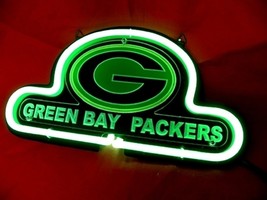 Green Bay Packers Busch Light Neon Sign Table Lamp Display