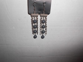 Paparazzi Earrings (New) Middle Ground Grey - $5.15
