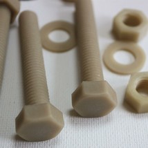 10x hex head screws, nylon, super m10 x 60mm - $30.77
