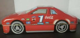 Vintage 1990's Coca Cola Race Car Collectible Metal Tin Great Shape Nice - $14.99