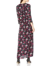 James &amp; Erin Women&#39;s Printed Deep V Button Front Georgette Maxi Dress, N... - $29.99