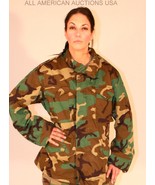 M-65 Cold Weather  WOODLAND SMALL REG FIELD BDU HOODED JACKET COAT &amp; LINER - $64.80