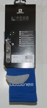 Salomon Nordic EXO Ski Crew XL Socks 1 Pair Union Blue and Black image 5