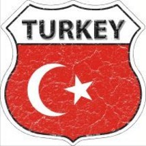 Turkey Highway Shield Novelty Metal Magnet HSM-433 - $14.95