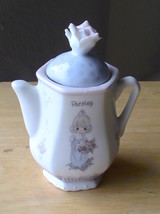 1995 Precious Moments Parsley Teapot Spice Jar  - $13.00