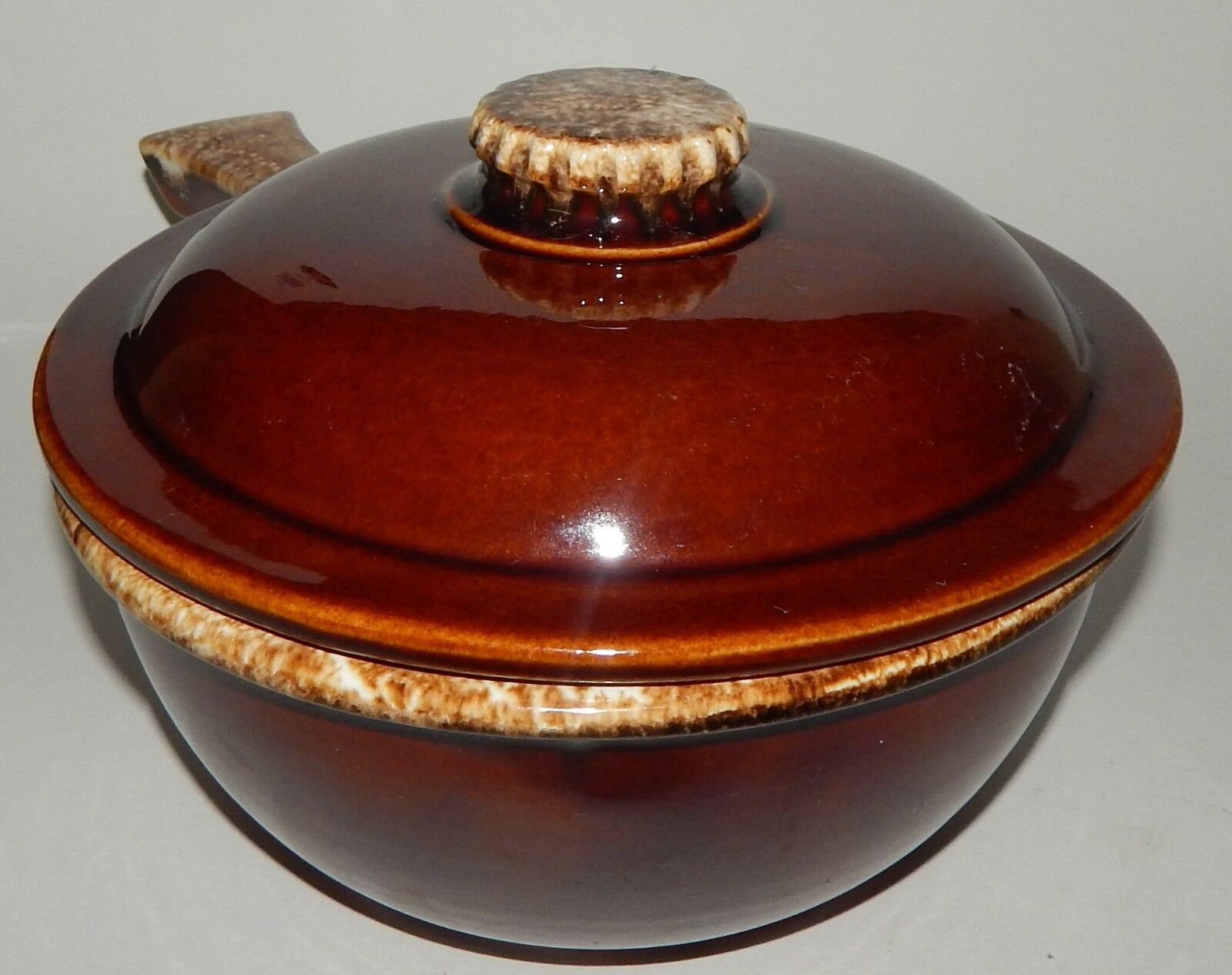 Hull Brown Drip Bean Pot