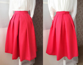 2022 Fashion Midi Skirt in Red Black Women Midi Skirt image 1