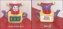 Jack in the Box   Canadian Red Rose Tea  Mini-Teapot  from Toy Chest Series - $8.81