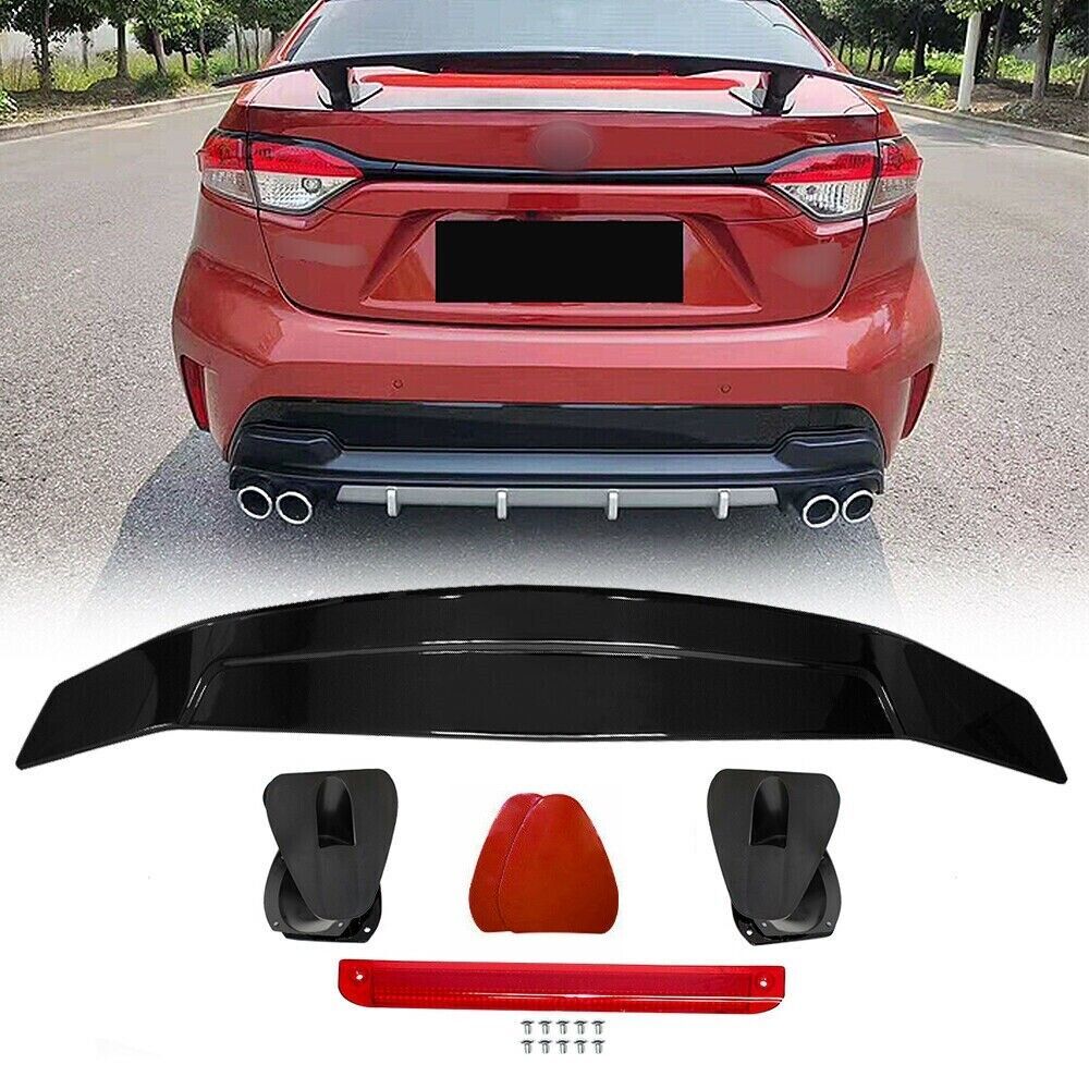 For 20182020 Toyota Corolla ABS Gloss Black Mugen Style Trunk Wing