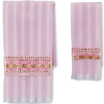 Pink Damask Bath Towel Set 1.770/5 Reutter Dollhouse Miniature - $12.30