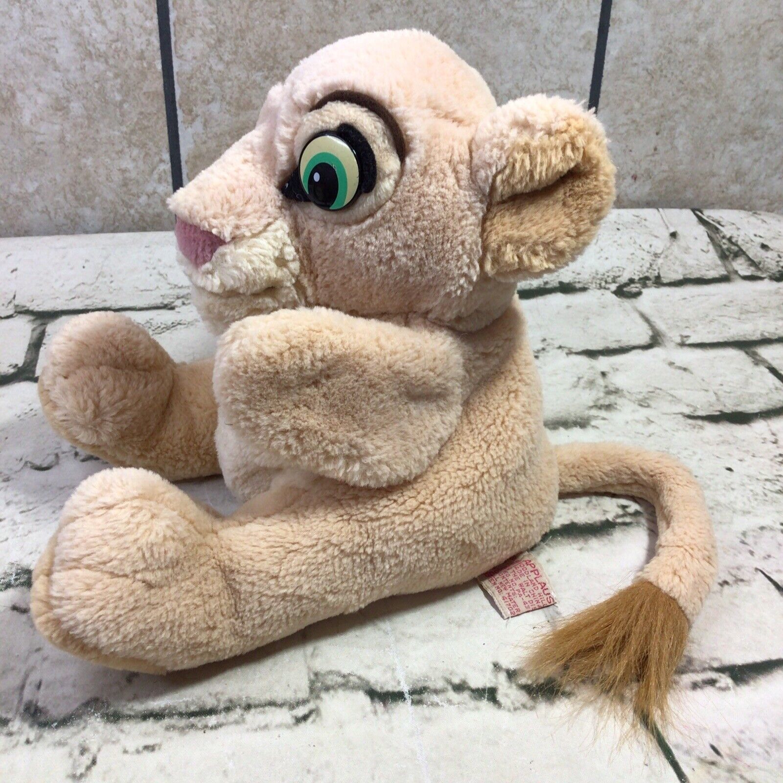 Lion King Nala Hand Puppet Plush Stuffed Toy Vintage 1994 Applause Walt