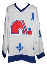 Any Name Number Quebec Nordiques Retro Hockey Jersey New White Sakic Any Size image 1