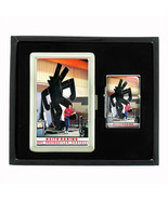 Keith Haring Photo &amp; Sculpture Cigarette Case Oil Lighter Set 427 - $15.48