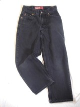 Boys Teen Size 25x25 Levis 550 Relaxed Fit Jeans Straight Leg  Black Wash Cotton - $13.61