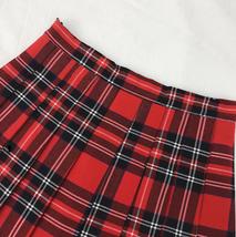 Women Girl YELLOW Pleated Plaid Skirt Plus Size School Style Yellow Skirt Outfit image 13