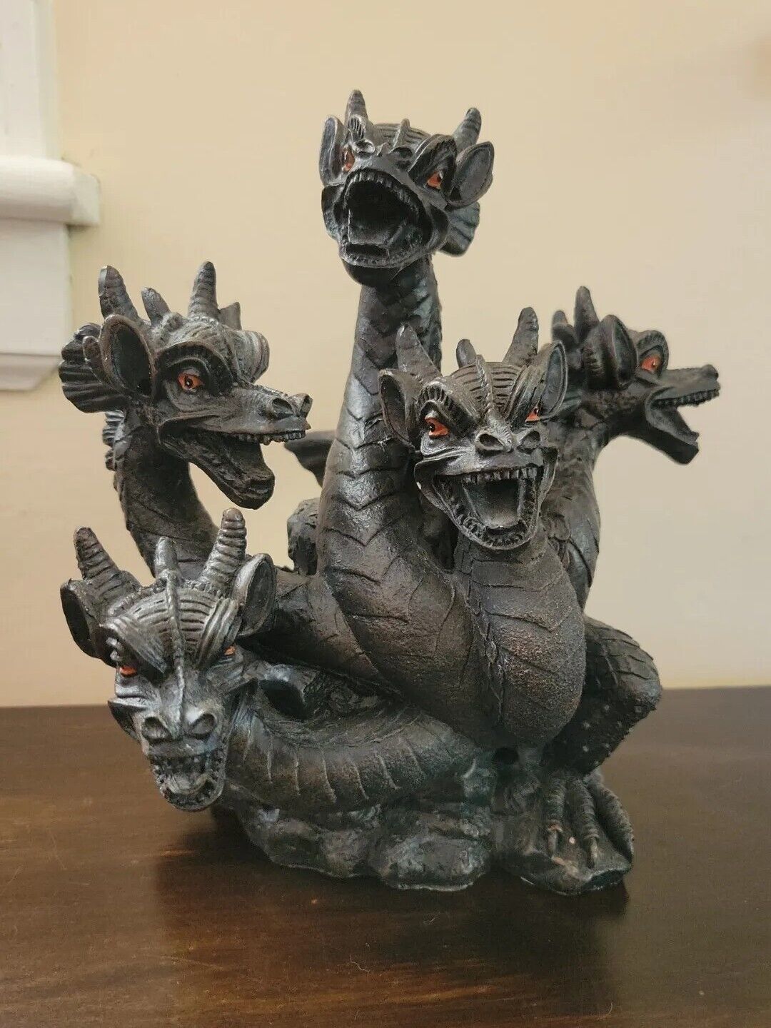 Vintage Hydra Incense Cone Burner Five Headed Dragon Smoke Breathing
