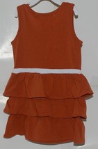 Chicka D Collegiate Licensed Texas Longhorns 3T Ruffled Burnt Orange Dress image 2