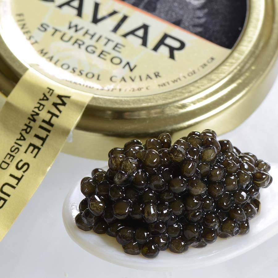 Italian White Sturgeon Caviar - Malossol, Farm Raised - 1.75 oz, glass jar - $132.30