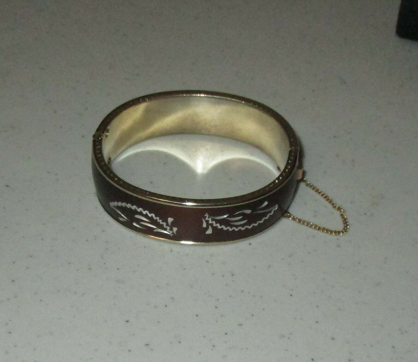Louis Booth Sterling Silver & Brass Onyx Modernist Cuff Bracelet