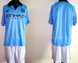 MANCHESTER CITY~Home~2012/13~ Soccer Jersey + shorts uniform~Pick a size_S - XL - $28.99