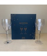 Waterford Crystal Winter Wonders Wine Glasses Set 2 Midnight Frost 10596... - $100.00