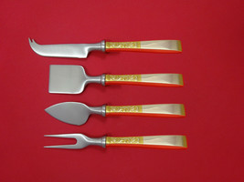 Golden Scroll by Gorham Sterling Silver Cheese Serving Set 4 Piece HHWS  Custom - $275.32