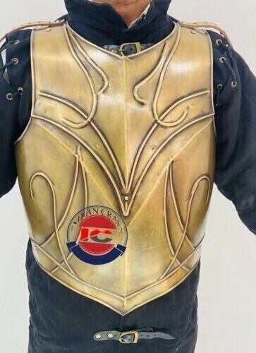 Medieval Armor 18G Steel Warrior Jacket Antique Brass Costume gift item - $252.45
