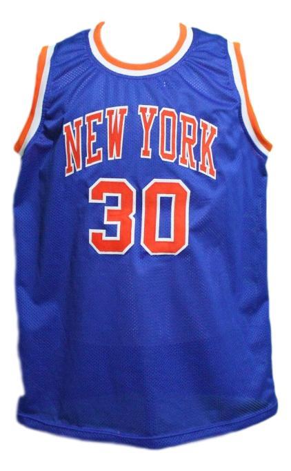 Bernard king new york basketball jersey blue   1