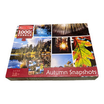 Melissa &amp; Doug Autumn Snapshots 1000 Pc 12+ Fall Nature Tree Jigsaw Puzz... - $19.99
